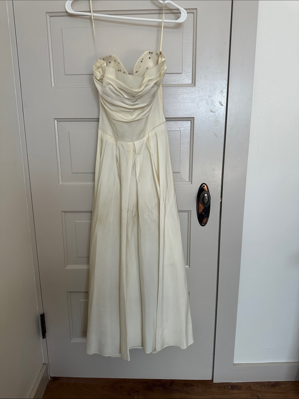 Vintage 1950s Fred Perlberg Ivory Strapless Cocktail Dress - Mid Century Bridal